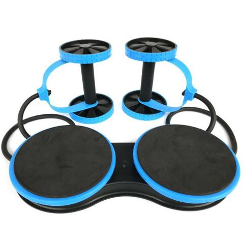 Elástico + Roda para Exercícios Abdominais (Somente Azul) - Foto 2