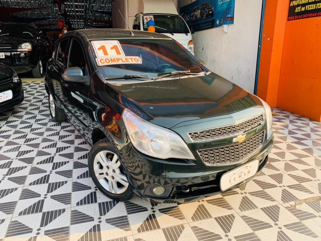 CHEVROLET AGILE LTZ 1.4 FLEX MEC 2011 VERDE COMPLETO