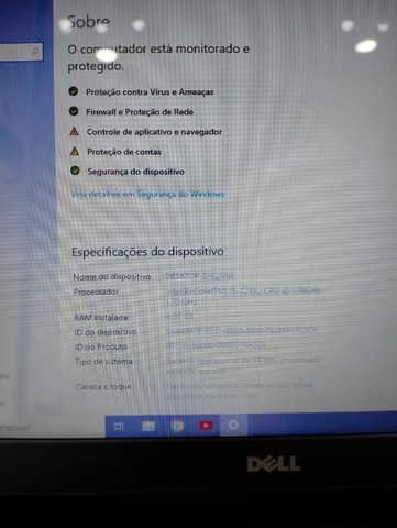 Dell Core i5 SSD 120gb com garantia