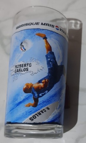 Coleção Copo Pepsi Copa 86 Roberto Carlos - Raridade