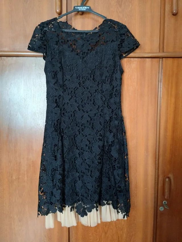Vestido de guipir preto - Foto 3