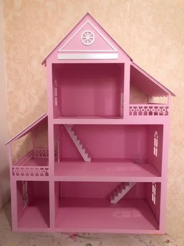 Casa Rosa Infantil Meninas Casinha Barbie Pink 80 cm