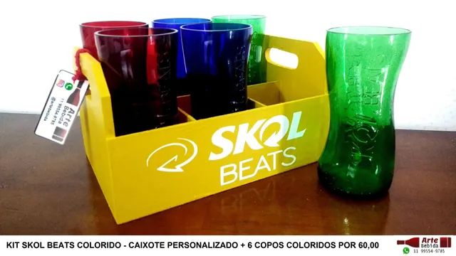 Kit Skol Beats com 6 copos feito da garrafa  - Foto 3