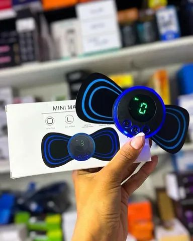Mini Massageador Elétrico Muscular Recarregável 