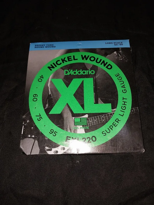 Encordoamento de BAIXO D'Addario EXL220 4 cordas 040