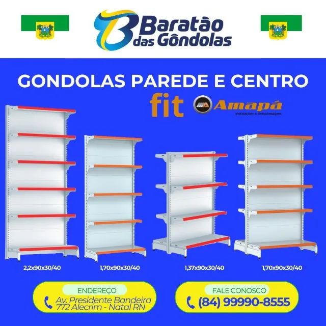 Gondolas prateleiras de aço - Foto 2