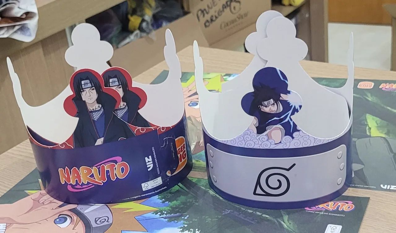 Coroas de Papel da coleção Naruto Burguer King 2024 (Novas )(Valor por unidade) - Foto 3