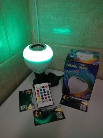 Vendo Lâmpada bluetooth e caixinha de som Speaker - Foto 3