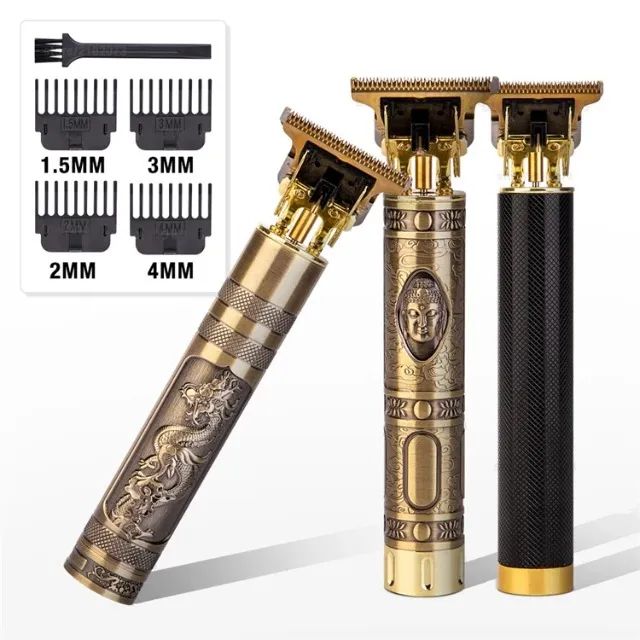 Máquina de Cabelo e Barbeador T9 Profissional Sem Fio com Entrega Hoje!