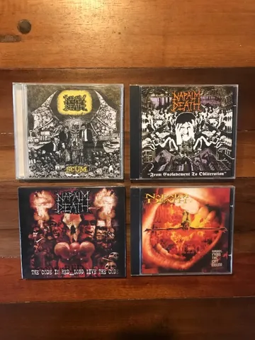 Napalm Death - Lote c/ 4 CDS