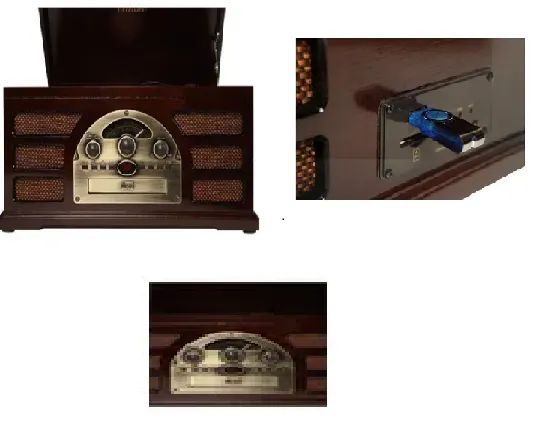 Toca discos vintage retrô tipo toca tudo edição charmosa pouquíssimo usada na caixa - Foto 2