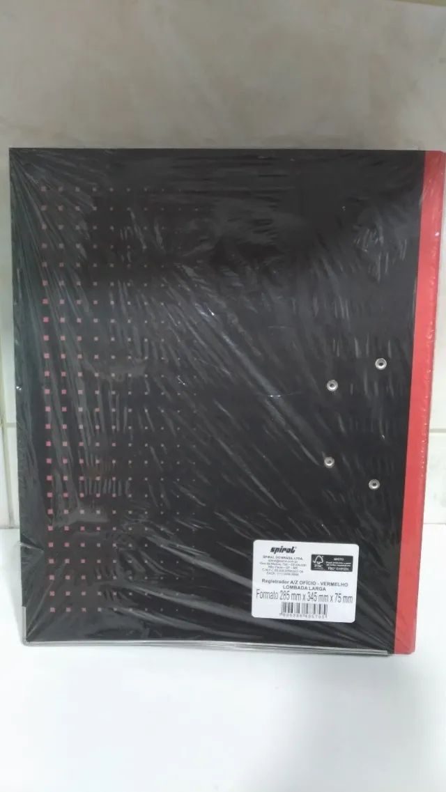 Fichário Brief Case Preto - Formato Ofício  - Foto 2