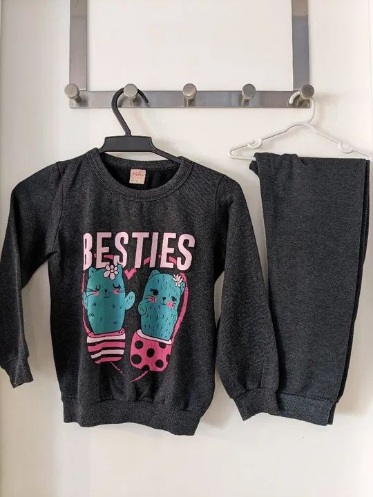 Conjunto Blusa e Calça Infantil - Tam 8
