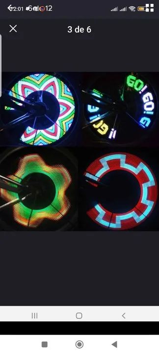 30 Padrões de Luz para Roda de Bicicleta - Foto 3