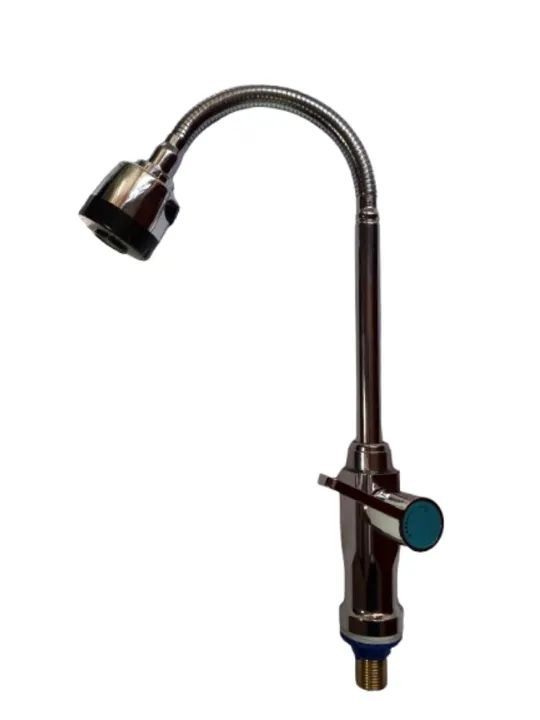 Torneira Cozinha Flexível BALCÃO Metal Cromado c/Arejador