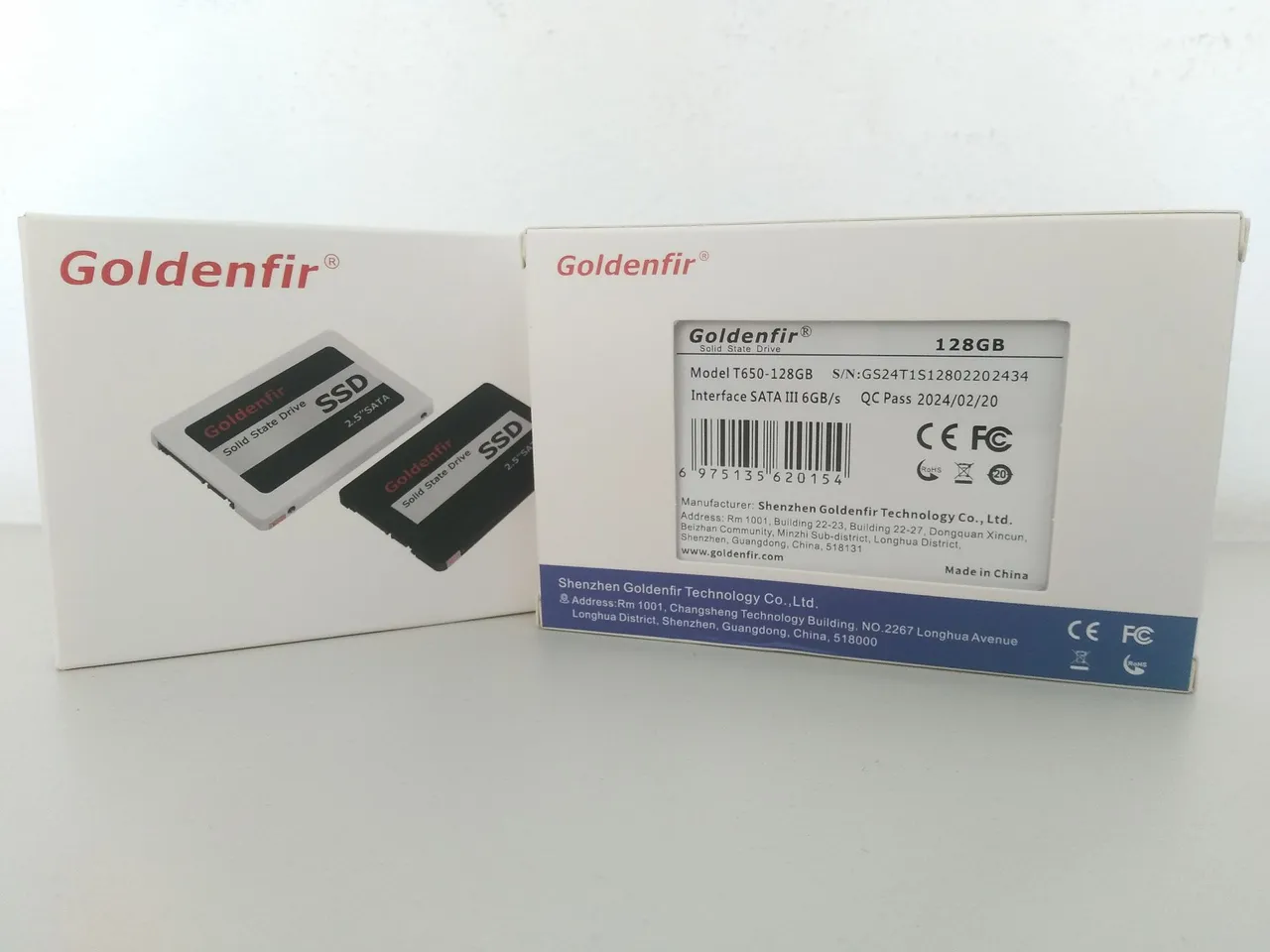 SSD 128GB SATA III Goldenfir - Original - Novo Lacrado
