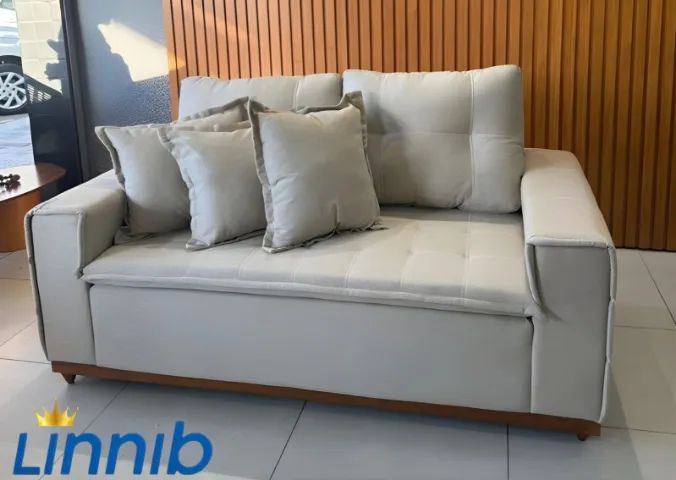 SOFÁ 1.70m & 2.20m TECIDO LINHO PAGAMENTO SOMENTE NA ENTREGA @LINNIBMÓVEIS