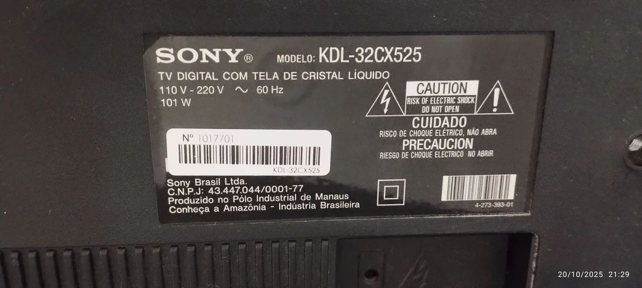 Tv Sony 32 polegadas Perfeita64306322466434124