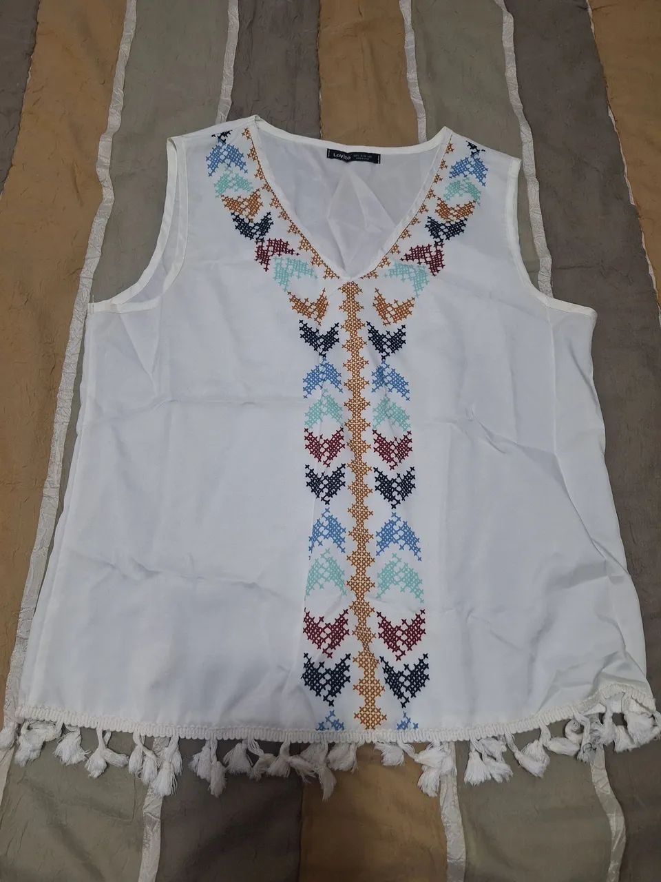 Blusa com franja 