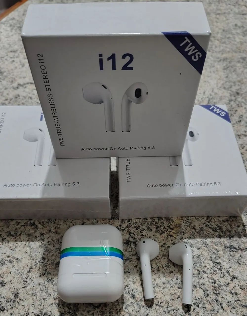 Fone de Ouvido Bluetooth TWS i12 - Novo - Foto 2