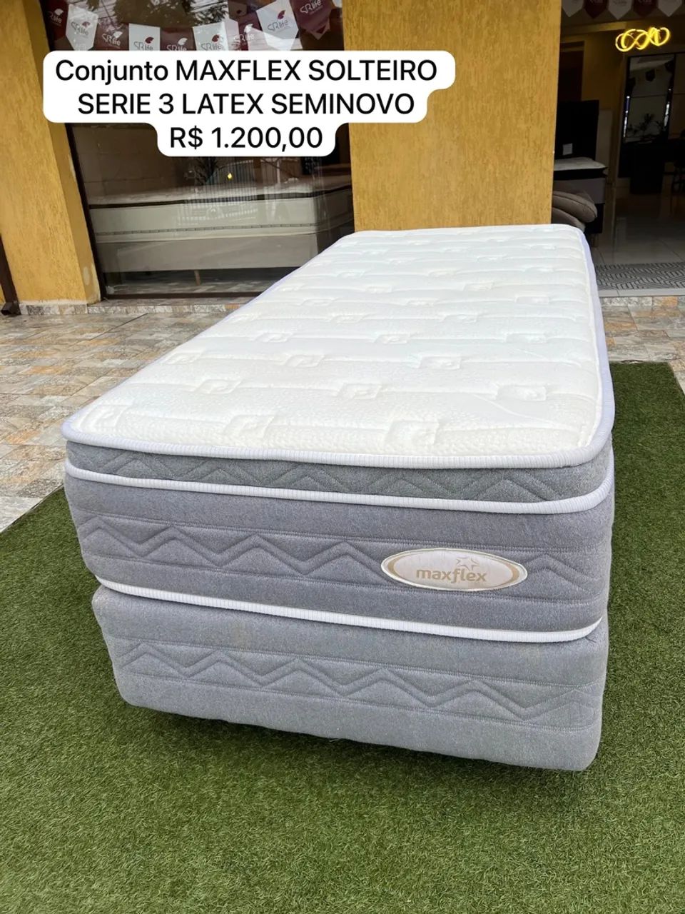 Conjunto Maxflex Solteiro Série 3 Látex Seminovo