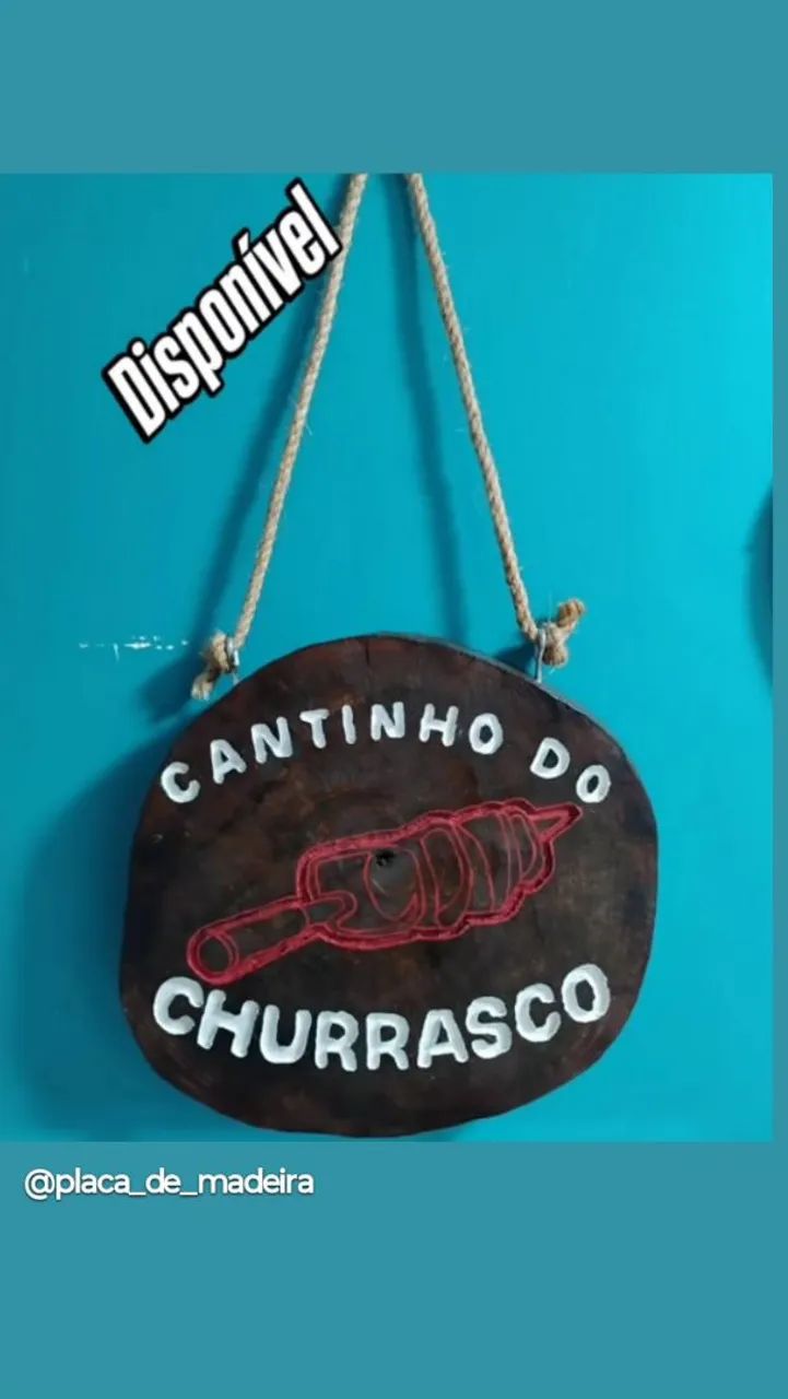 Placa Decorativa Cantinho do Churrasco - Foto 2