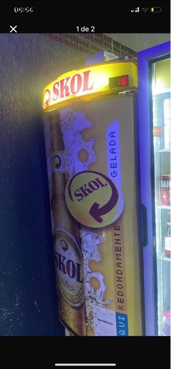 Geladeira Skol - Ideal para bares e restaurantes
