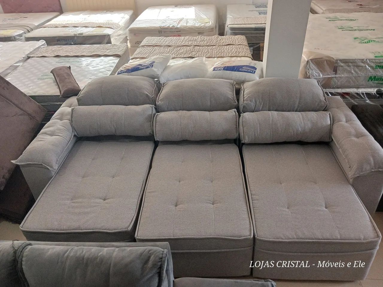 Sofá de Canto 3 Lugares - Novo - Foto 5