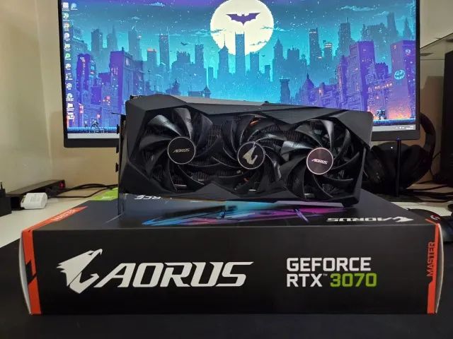 Placa de Vídeo RTX 3070 Aorus Master 