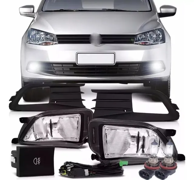 Kit Farol Milha Neblina Gol Voyage G6 2013 2014 2015