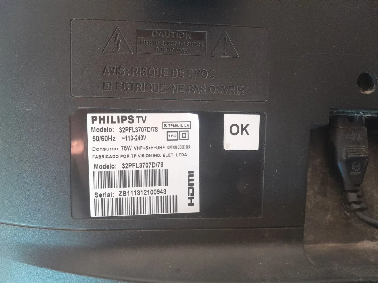 TV Philips 32PFL3707D/78 - 32 polegadas