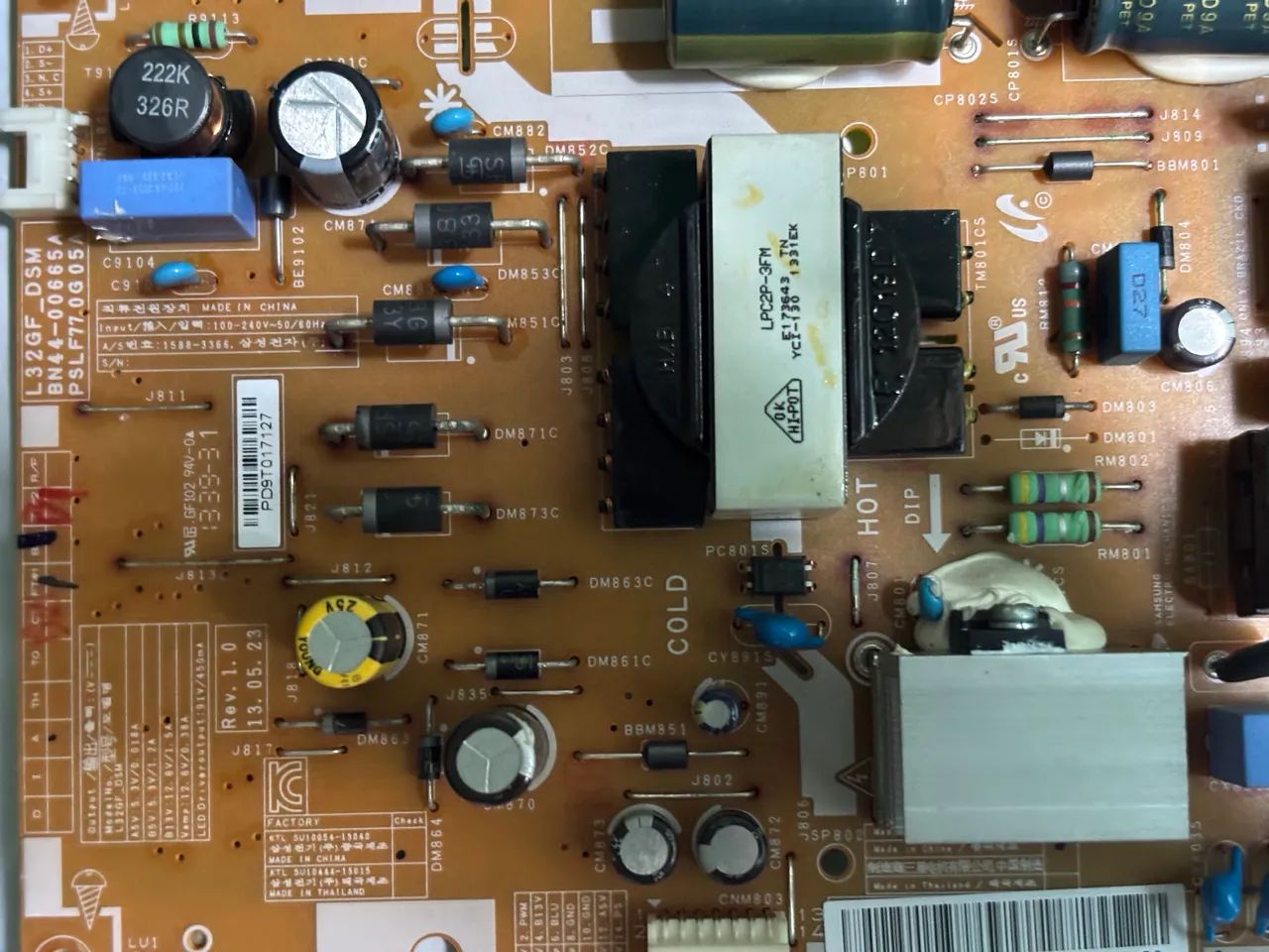 Placa TV Samsung 32 Series 5203  - Foto 5