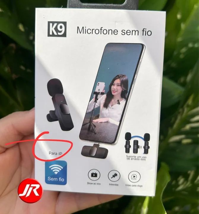 Microfone Sem Fio K9 para Celular - Novo - Foto 2