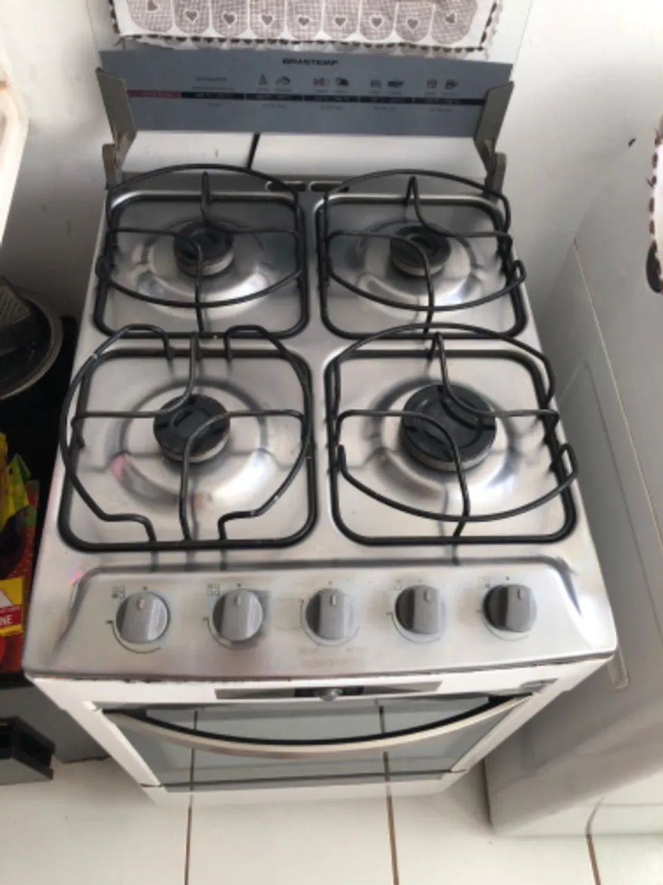 Fogão 4 bocas com forno 