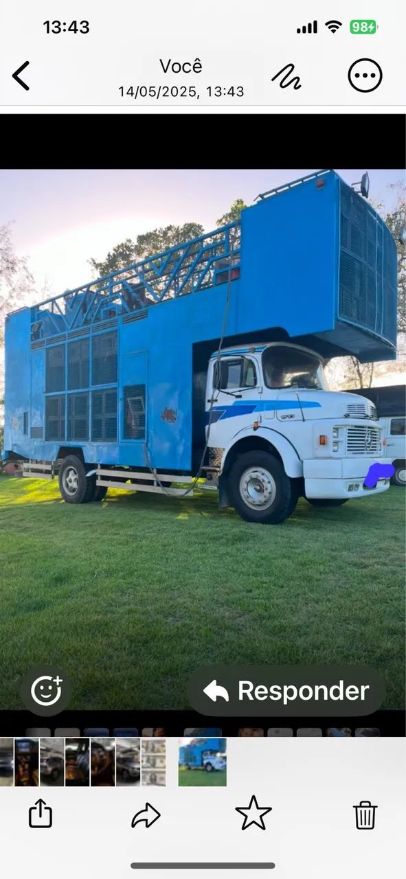 Trio elétrico Mercedes 1513 no toco 