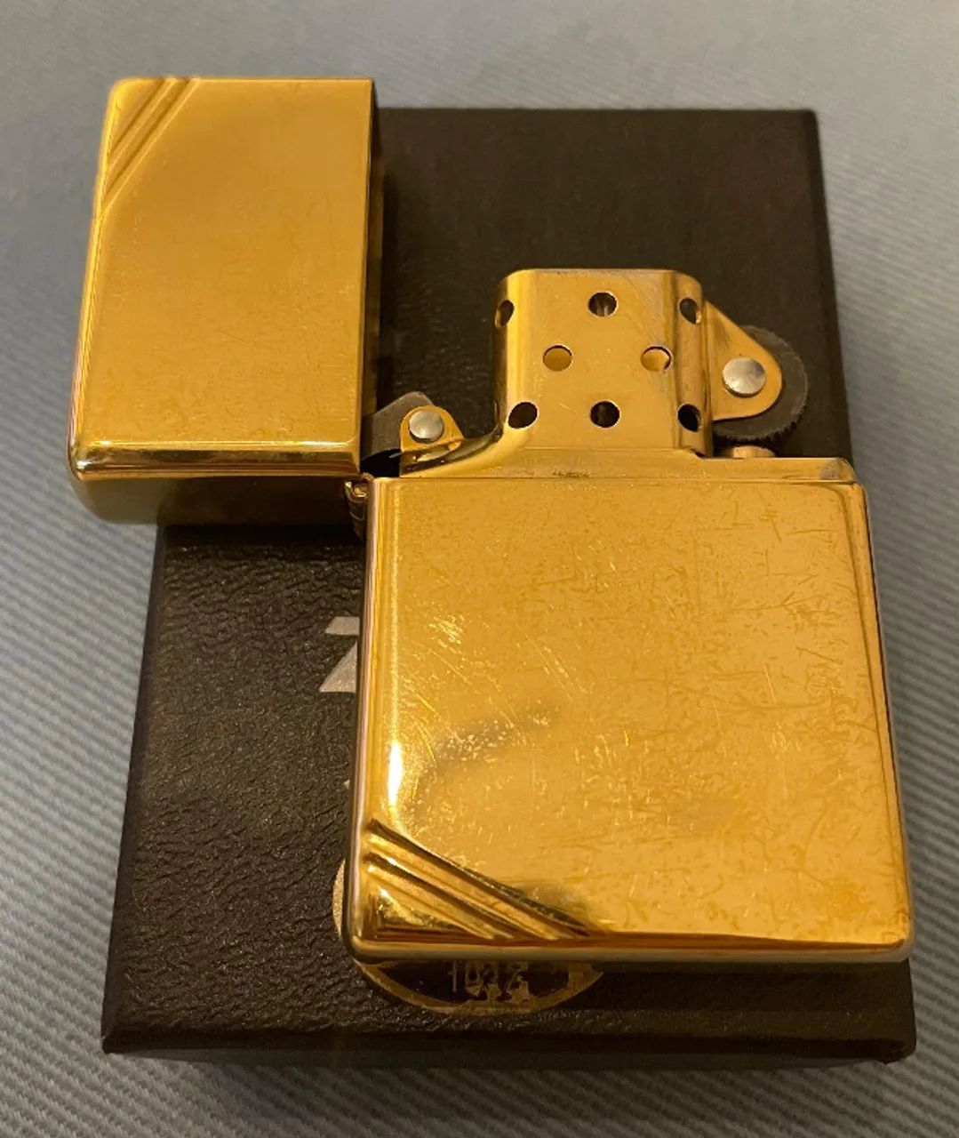Isqueiro Zippo Brass Vintage anos 30 - Foto 3
