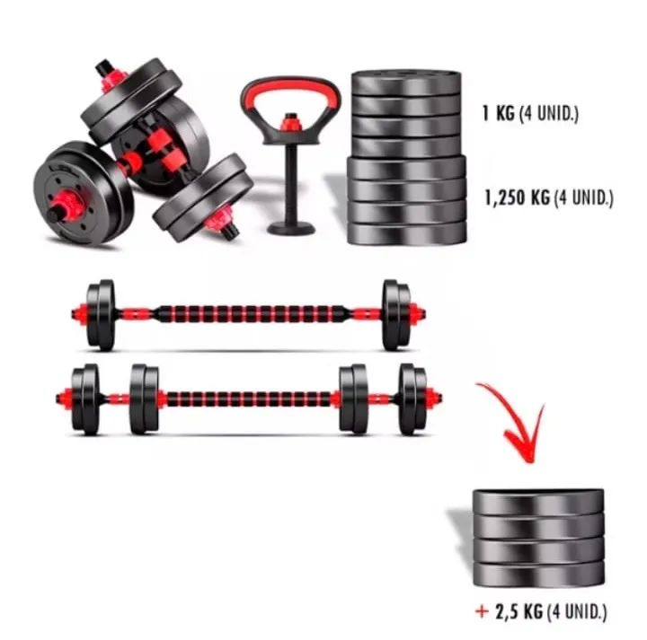 Kit mini academia Musculação: Até 10 vezes no cartão(C/ juros)  - Foto 3