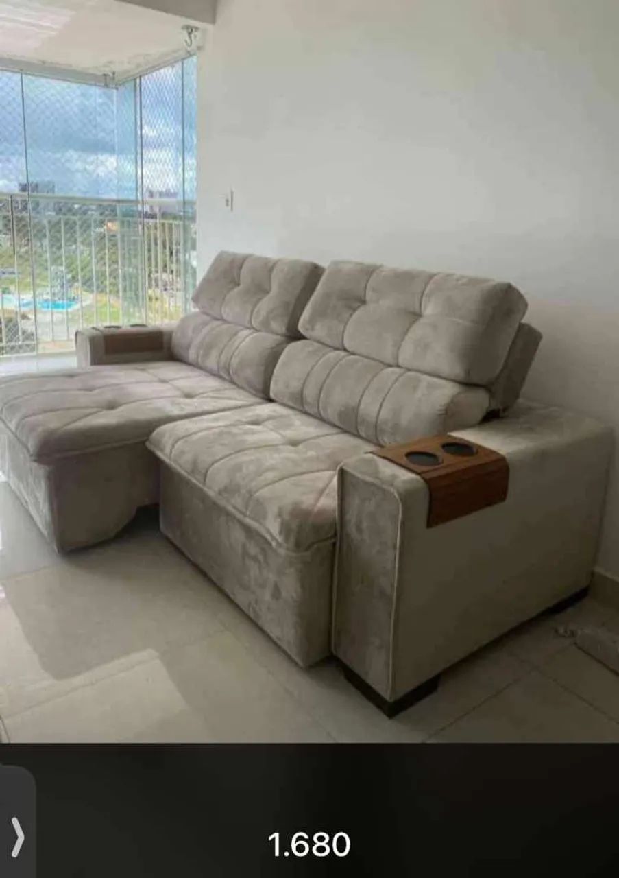 Vendo sofás retráteis e reclináveis 2 metros e 30 novos de fábrica 