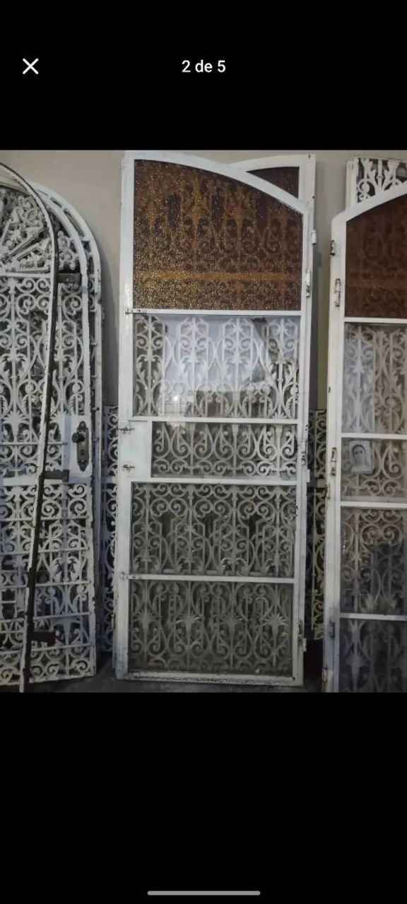Porta balcão capelinha antiga ferro fundido - Foto 3
