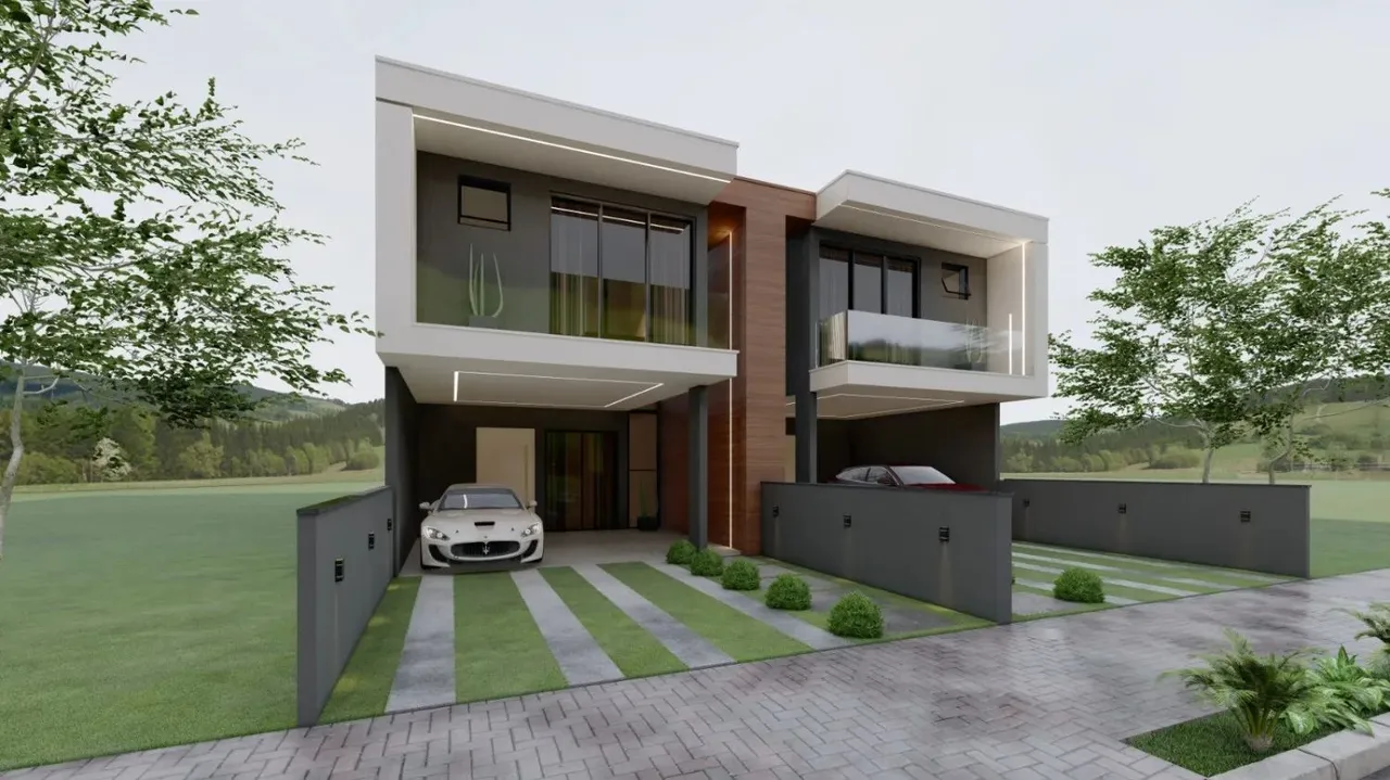 Excelentes Sobrados em construção no Bairro Panazzolo! Cada um conta com: 03 suítes (sendo