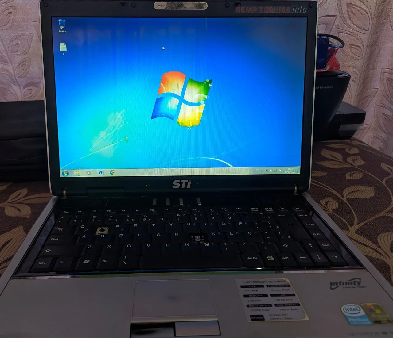 Notebook STI Toshiba - Foto 2