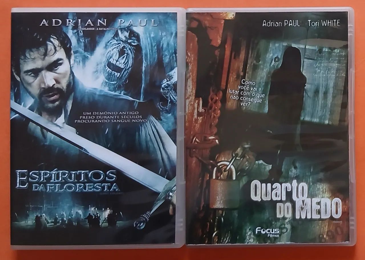 Dvd Espiritos da Floresta + Quarto do Medo  - Adrian Paul 