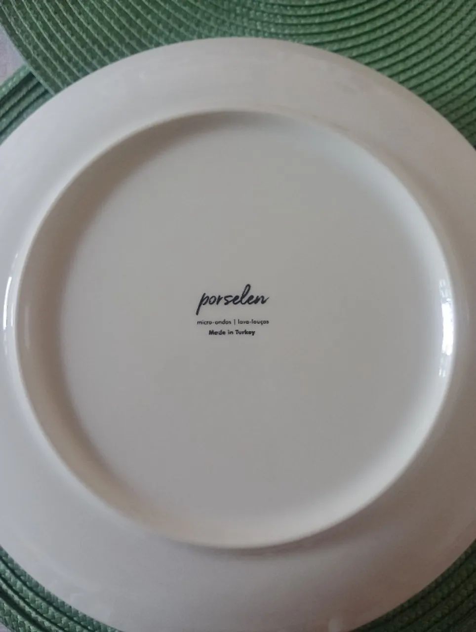 Oportunidade!!! Conjunto de 4 Pratos rasos Grandes Turcos Porselen desenho espiral  - Foto 2