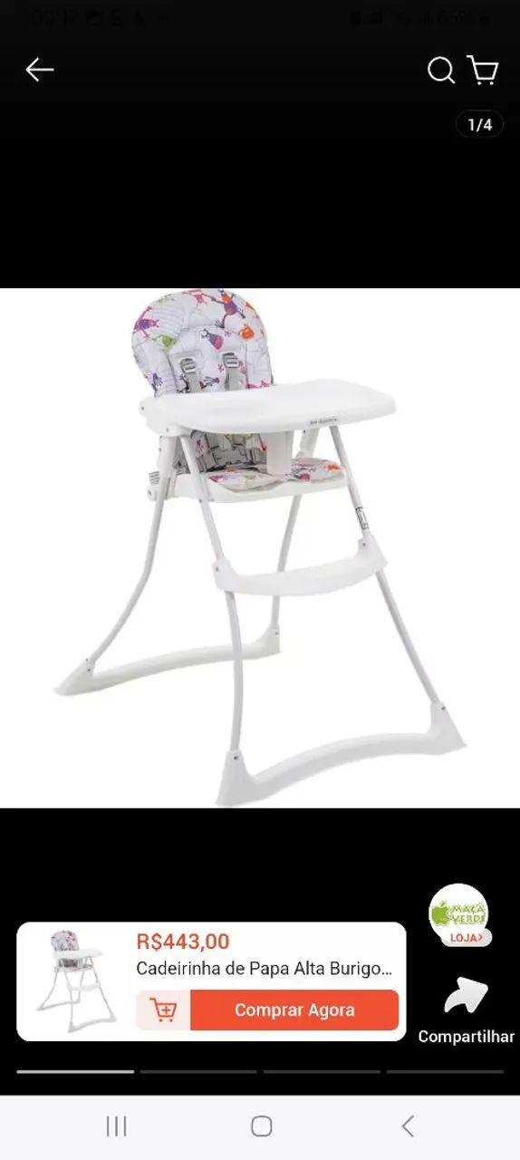 Cadeira alimentação  - Foto 2