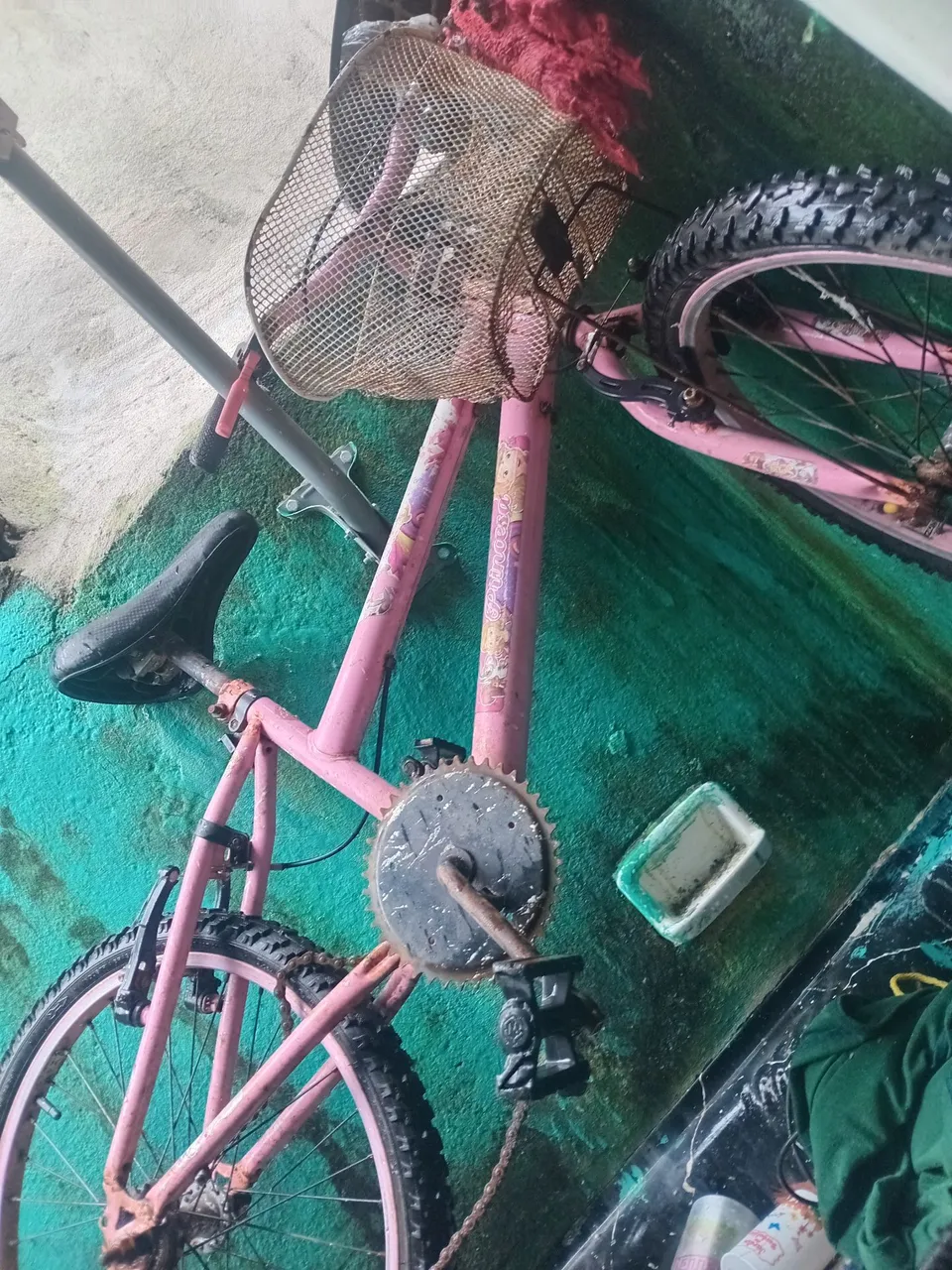 Bicicleta Infantil Rosa com Cesta