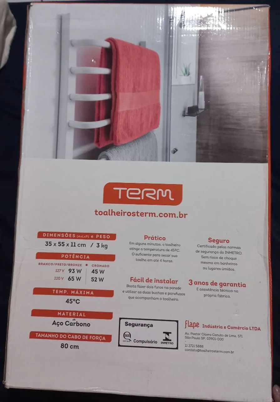 Toalheiro térmico Term