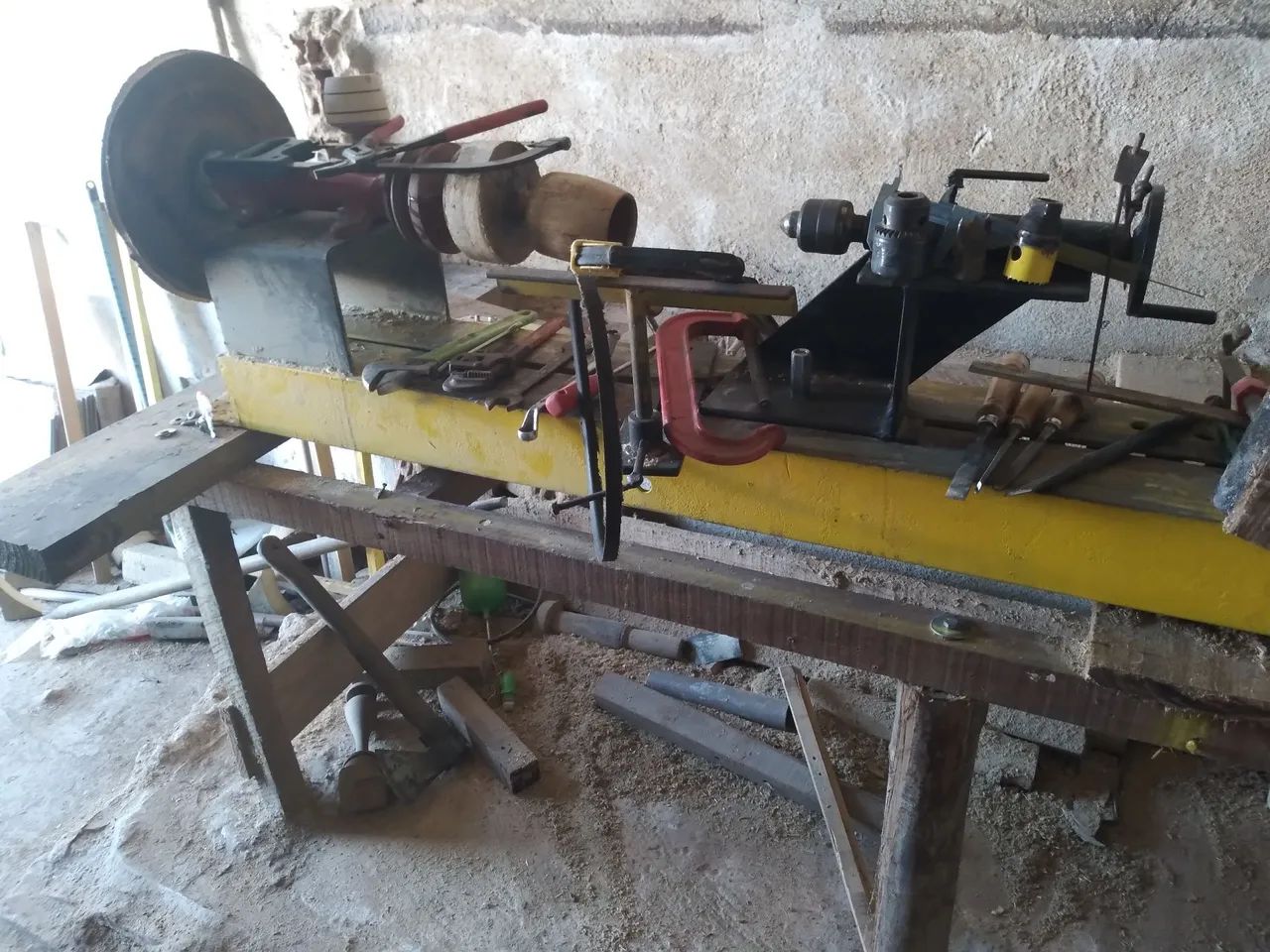 Torno de madeira usado - Foto 5