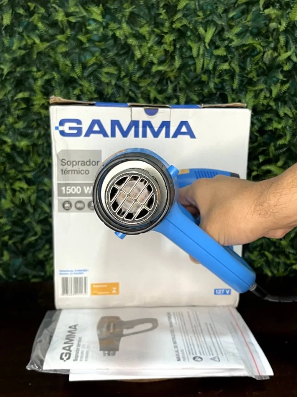 Soprador Termico 1500w Gamma 127V G1935/br1 300°C a 600°C na Cor Azul - Pronta Entrega/6X - Foto 5