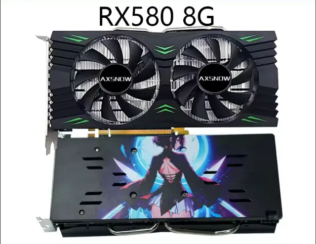 Placa de Vídeo Soyo AMD RX 580 8GB - Versão Anime Black