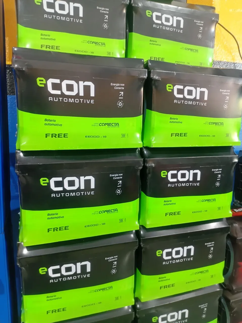 Baterias Automotivas Econ - Novas e Prontas para Uso